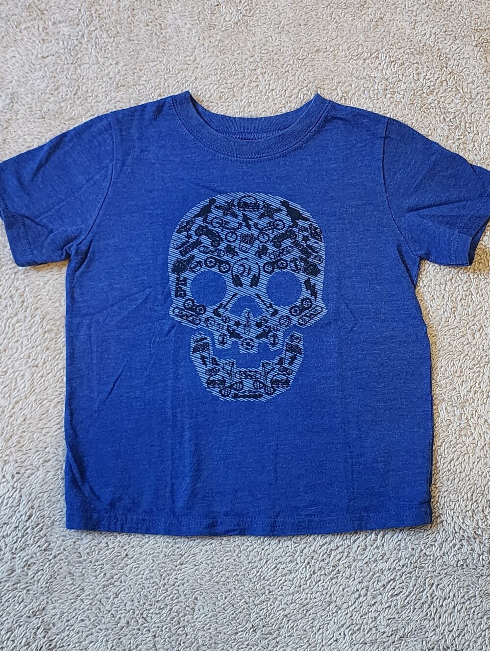 3T Blue Skull Shirt